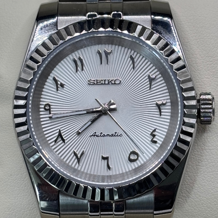 Seiko Arabic Dial Blanche