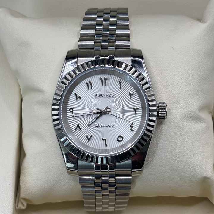 Seiko Arabic Dial Blanche