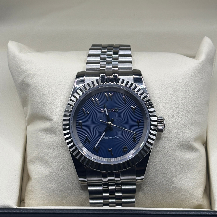 Seiko Arabic Dial Bleu