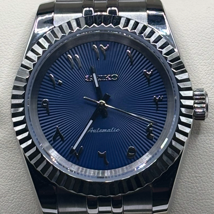 Seiko Arabic Dial Bleu